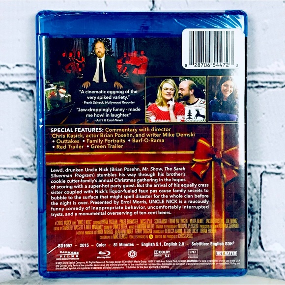 Uncle Nick Blu-ray Brian Posehn “Nothing Ruins Christmas Like Family” Movie NEW - Picture 2 of 2